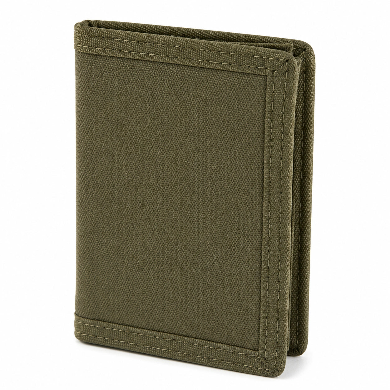 Geldbörse 11 x 9 x 2 cm aus Textil Olivgrün klappbar