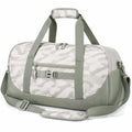 Sporttasche 45 x 25 x 25 cm Textil Grau Grün mit Camouflage Muster und Schultergurt