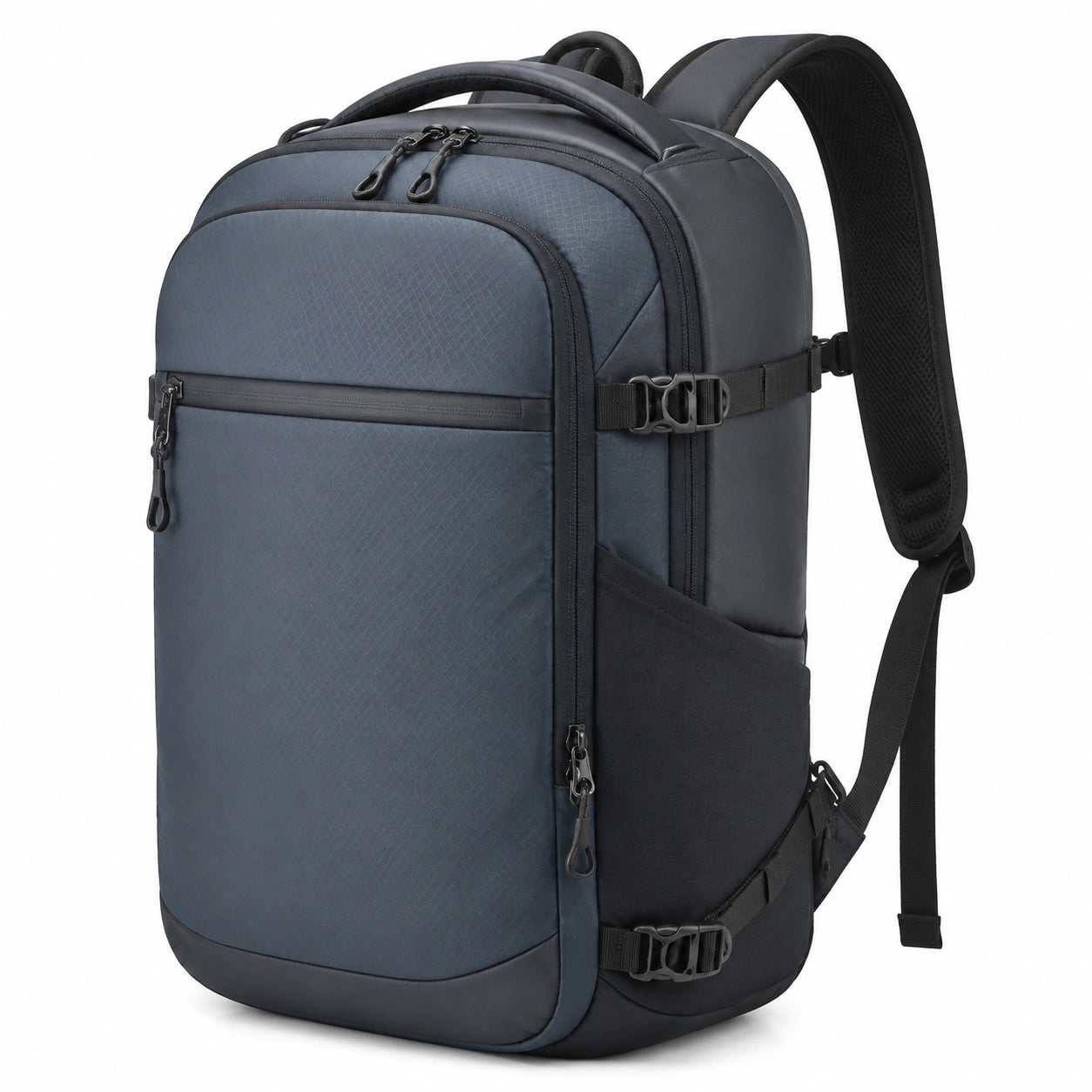 Reiserucksack 30 x 20 x 48 cm aus Textilgewebe dunkelblau mit Mehrfachfächern