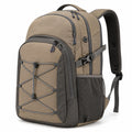 Rucksack 48 x 30 x 20 cm Textilgewebe Khaki Schwarz für Outdoor mit Netzfächern
